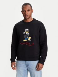 KARL LAGERFELD Bluza 705098 553930 Czarny Regular Fit. Czarne bluzy męskie KARL LAGERFELD, l, bez wzorów, z bawełny, bez kaptura. Za 759.99 zł.