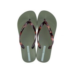 Klapki damskie Ipanema Anatomica Connect. Zielone klapki damskie Ipanema, bez wzorów, z materiału, eleganckie, bez obcasa. Za 99.51 zł.