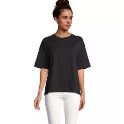 Koszulka damska Sol's Boxy. Czarne t-shirty damskie SOL'S, s, bez wzorów, bez kołnierzyka. Za 102.50 zł.