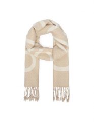 Calvin Klein Szalik LV04F8072G Beżowy. Brązowe czapki i kapelusze damskie Calvin Klein, bez wzorów, z wełny. Za 369.99 zł.