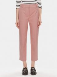 Tommy Hilfiger Spodnie materiałowe Core WW0WW39723 Różowy Straight Fit. Czerwone spodnie materiałowe damskie Tommy Hilfiger, bez wzorów, z materiału. Za 649.99 zł.