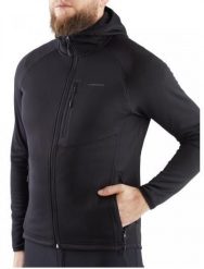 Bluza trekkingowa techniczna męska Viking Jukon Hoodie z kapturem na zamek. Czarne bluzy męskie Viking, l, bez wzorów, z dzianiny, z kapturem. Za 322.92 zł.