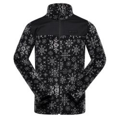 Bluza męska polarowa ciepła Alpine Pro Eflin. Czarne bluzy męskie Alpine Pro, m, bez wzorów, z polaru, bez kaptura. W wyprzedaży za 199.00 zł.