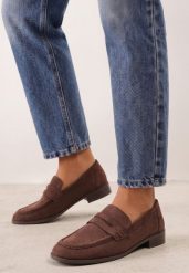 Brązowe Klasyczne Mokasyny VICES z Wkładką ze Skóry Naturalnej Tassetu. Brązowe mokasyny damskie Born2be, z dzianiny, casualowe. Za 119.99 zł.