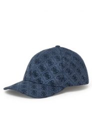 Guess Czapka z daszkiem AM9581 POL01 Granatowy. Niebieskie rękawiczki męskie Guess, z aplikacjami, z materiału. Za 199.99 zł.