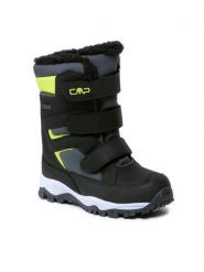 CMP Śniegowce Kids Hexis Snow Boot Wp 30Q4634 Czarny. Czarne buty zimowe chłopięce CMP, bez wzorów, ze skóry, bez zapięcia. Za 279.99 zł.