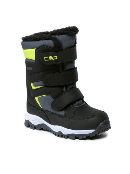 CMP Śniegowce Kids Hexis Snow Boot Wp 30Q4634 Czarny. Czarne buty zimowe chłopięce CMP, bez wzorów, ze skóry, bez zapięcia. Za 269.99 zł.