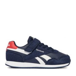 Sneakersy Reebok. Niebieskie trampki i tenisówki chłopięce Reebok, bez wzorów, bez zapięcia. Za 129.99 zł.