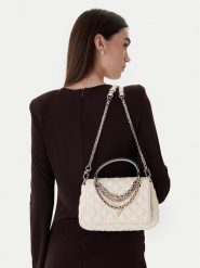 Guess Torebka HWQG96 73190 Écru. Torebki do ręki damskie Guess, z aplikacjami, ze skóry, bez dodatków. Za 639.99 zł.