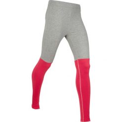 Legginsy sportowe, długie, Level 1 bonprix jasnoszary melanż - czerwony. Legginsy damskie marki DOMYOS. Za 79.99 zł.