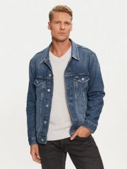 Tommy Jeans Koszula jeansowa Ryan DM0DM20495 Niebieski Regular Fit. Niebieskie koszule męskie Tommy Jeans, l, bez wzorów, z bawełny, bez kołnierzyka, bez ramiączek. Za 339.99 zł.