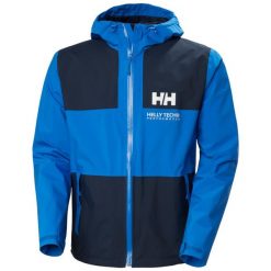 Kurtka wodoodporna Helly Hansen Ace Graphic. Niebieskie kurtki męskie Helly Hansen, m, bez wzorów, bez kaptura. Za 715.50 zł.