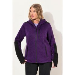 Damskie Kurtka polarowa odblaskowe nadruki kaptur otwór na kciuk. Fioletowe kurtki damskie Ulla Popken, plus size, bez wzorów, z materiału, bez kaptura. W wyprzedaży za 311.99 zł.