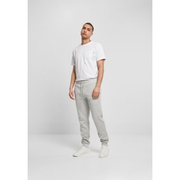 Spodnie Urban Classics basic. Szare spodnie materiałowe męskie Urban Classics, m, bez wzorów. Za 198.50 zł.