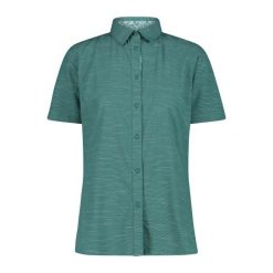 Koszula damska turystyczne CMP 34S6186. Zielone koszule damskie CMP, l, bez wzorów, sportowe, bez kołnierzyka, bez ramiączek. Za 257.50 zł.