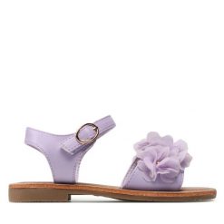 Sandały Nelli Blu. Fioletowe sandały dziewczęce Nelli Blu, bez zapięcia. Za 89.99 zł.