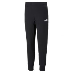 Spodnie damskie Puma ESS Sweatpants FL. Czarne obuwie sportowe damskie Puma, xl, bez wzorów, na fitness i siłownię. Za 255.96 zł.
