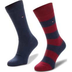 Zestaw 2 par wysokich skarpet męskich TOMMY HILFIGER - 342021001 Winetasting 077. Skarpety męskie marki Tommy Hilfiger. Za 59.00 zł.