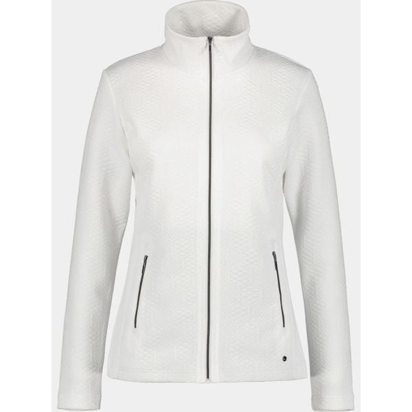 Sweter Damski Luhta Hallikkala. Białe swetry damskie Luhta, bez wzorów, z polaru, eleganckie, bez kołnierzyka, bez ramiączek, bez kaptura. Za 349.00 zł.