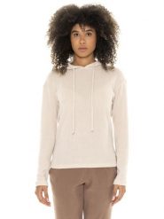 Leone 1947 Warm Touch Damen-Winter-Bluza, gerippter Kapuze zum Überziehen. Czarne bluzy sportowe damskie LEONE 1947 APPAREL, m, bez wzorów, prążkowane, na fitness i siłownię. Za 353.64 zł.