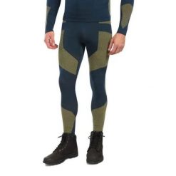 Legginsy termoaktywne męskie Kilpi NIEL-M. Niebieskie legginsy sportowe męskie Kilpi, m, bez wzorów, z materiału, długie, narciarskie. Za 189.67 zł.