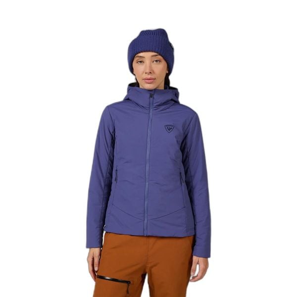 Damska kurtka narciarska Rossignol Opside. Czarne kurtki damskie Rossignol, l, bez wzorów, z materiału, z kapturem, narciarskie, primaloft. Za 829.99 zł.