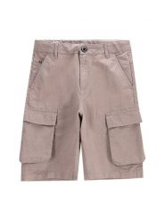 Coccodrillo Szorty materiałowe WC5119501WBJ Beżowy Regular Fit. Brązowe szorty dla chłopców COCCODRILLO, bez wzorów, z bawełny. Za 49.90 zł.