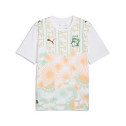 Męska koszulka wyjazdowa Wybrzeże Kości Słoniowej 2026 PUMA. Białe koszulki sportowe męskie Puma, m, bez wzorów, bez kołnierzyka, bez ramiączek, do piłki nożnej. Za 429.00 zł.