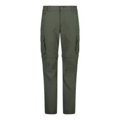 Spodnie męskie turystyczne CMP 31T5627. Zielone spodnie sportowe męskie CMP, na lato, m, bez wzorów, trekkingowe. W wyprzedaży za 209.99 zł.