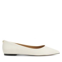Baleriny Nine West. Białe baleriny damskie Nine West, bez wzorów, bez obcasa. Za 199.99 zł.