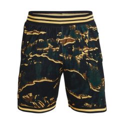 Spodenki z siateczki Under Armour Curry 1. Czarne krótkie spodenki sportowe męskie Under Armour, bez wzorów, do koszykówki. W wyprzedaży za 226.00 zł.