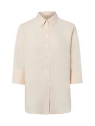 Marie Lund bluzka lniana Kobiety len biały, 46. Białe bluzki damskie Marie Lund, bez wzorów, ze lnu, eleganckie, bez kołnierzyka, bez ramiączek. Za 249.95 zł.