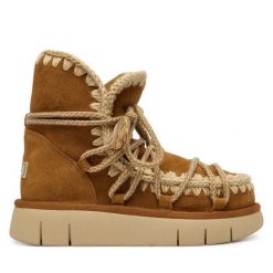 Śniegowce Mou. Brązowe śniegowce i trapery damskie Mou. Za 1,139.00 zł.