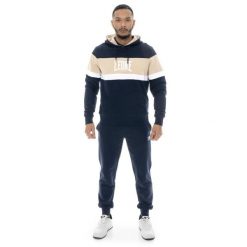 Bluza z bawełna z kaptur na co dzień na siłownię. Niebieskie bluzy męskie LEONE 1947 APPAREL, bez wzorów, z bawełny, bez kaptura, na fitness i siłownię. W wyprzedaży za 218.92 zł.