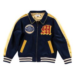 Kurtka Mitchell & Ness we are authentic. Niebieskie bluzy męskie Mitchell & Ness, xs, bez wzorów, bez kaptura. W wyprzedaży za 522.00 zł.