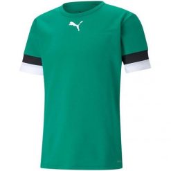 Męska Koszulka TeamRise. Zielone koszulki sportowe męskie Puma, m, bez wzorów, bez kołnierzyka, bez ramiączek, trekkingowe. Za 100.99 zł.