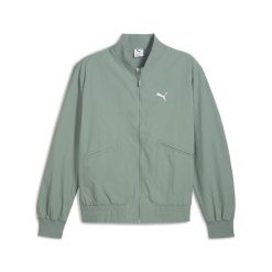 Męska kurtka bomber PUMA Class PUMA Green Moon. Zielone kurtki męskie Puma, m, bez wzorów, z gumy, eleganckie, bez kaptura. W wyprzedaży za 184.00 zł.