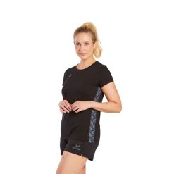 Damska koszulka Erima Essential Team. Czarne koszulki sportowe damskie Erima, xs, bez wzorów, bez kołnierzyka, bez ramiączek, do piłki nożnej. Za 144.00 zł.