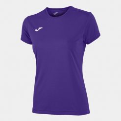 Koszulka do biegania damska Joma Combi z krótkim rękawem. Brązowe bluzy sportowe damskie Joma, xl, bez wzorów, sportowe, bez kołnierzyka. Za 59.99 zł.