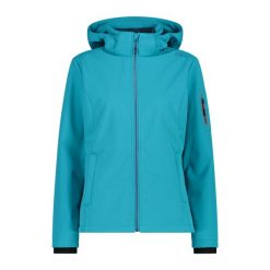 Kurtka damska turystyczna CMP 39A5006. Niebieskie kurtki sportowe damskie CMP, xs, bez wzorów, z softshellu, bez kaptura, trekkingowe. Za 340.00 zł.