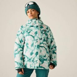Damska kurtka narciarska Snowline. Białe kurtki snowboardowe damskie Dare 2b, bez wzorów, z materiału, długie, z kapturem, narciarskie. Za 999.99 zł.