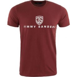 T-shirt męski Jimmy Sanders Vadingo bordowy. Czerwone buty sportowe męskie Erima, z bawełny, bez zapięcia, rowerowe. Za 49.28 zł.