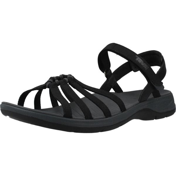 Sandały TEVA W TIRRA TRAVELLE Czarny. Czarne obuwie sportowe damskie Teva, bez wzorów, z tkaniny, bez obcasa, bez zapięcia. Za 332.99 zł.