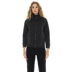 Leone 1947 Never Without Damen Neoprenjacke. Czarne kurtki damskie LEONE 1947 APPAREL, bez wzorów, z poliesteru, bez kaptura, na fitness i siłownię. W wyprzedaży za 265.23 zł.