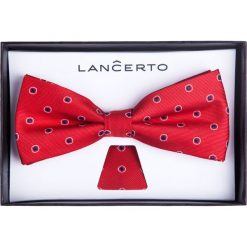 MUCHA CZERWONA SLIM. Czerwone krawaty i muchy LANCERTO, z dzianiny, eleganckie. Za 79.90 zł.
