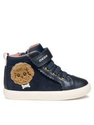 Geox Sneakersy B Gisli B561MB 022NF C4021 M Granatowy. Niebieskie buty sportowe dziewczęce Geox, bez wzorów, ze skóry, bez zapięcia. Za 159.99 zł.