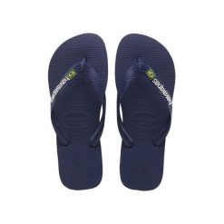 Klapki Havaianas Model 4110850 Kolor Niebieski. Niebieskie klapki męskie Havaianas, z gumy, eleganckie. Za 119.55 zł.