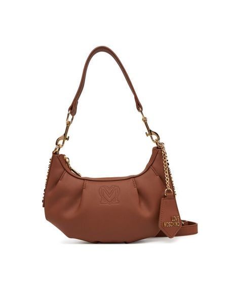 LOVE MOSCHINO Torebka JC4293PP1NL1531A Brązowy. Brązowe torebki do ręki damskie Love Moschino, bez wzorów, ze skóry, bez dodatków. Za 759.99 zł.