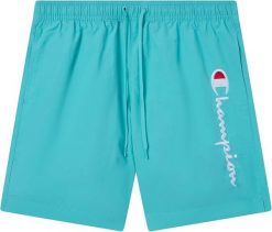 Spodenki kąpielowe męskie Champion Beachshort. Białe kąpielówki męskie Champion, m, bez wzorów, z materiału, do siatkówki. Za 119.00 zł.