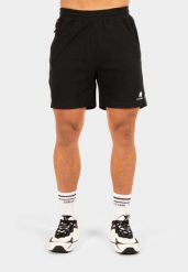 Harvey Track Szorty - Czarny. Czarne krótkie spodenki sportowe męskie GORILLA WEAR, xl, bez wzorów, z bawełny, na fitness i siłownię. Za 214.00 zł.